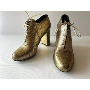 MaxMara Gold Ankle Boots